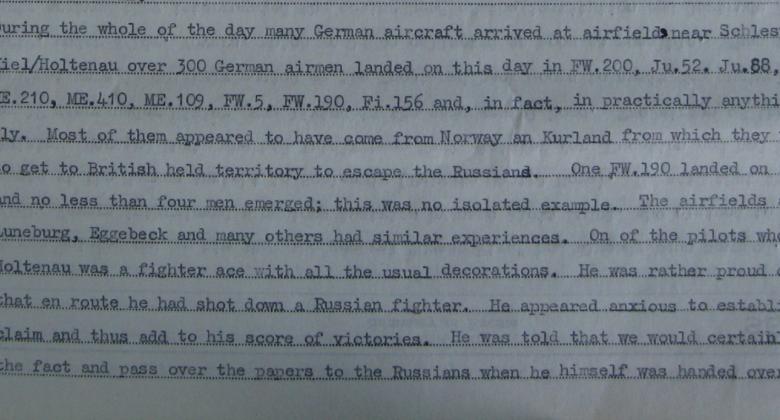 Piloter på flugt, maj 1945 (Overskudstekst fra "De uønskede", 5)